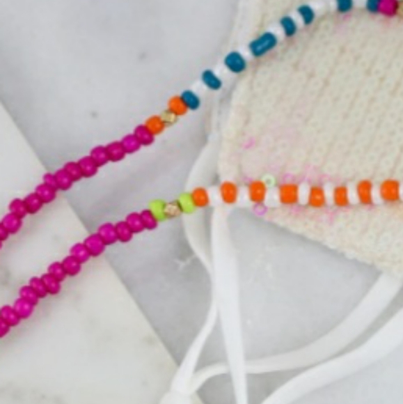 Mask Chain Multi Colored Beads - Picture 3 of 5
